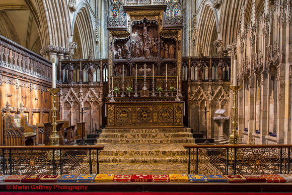 High Altar and rereods which dates from 1909.